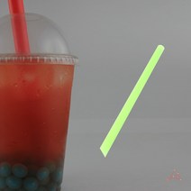 두꺼운 빨대 일회용 버블티 스무디 스트로우 15P
