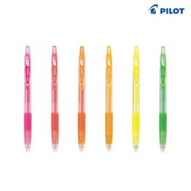 파이롯트 쥬스 형광컬러 젤잉크펜 0.7mm, 레드