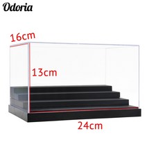 건담피규어 레고 애니피큐어 디스플레이 아크릴 진열장 진열대 24x16x13cm 4 steps acrylic display case clear perspex box 캐비닛 액션