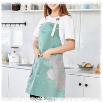 [HAN] 앞치마 주방 작업 다용도 카페 가정 방수 포켓 KK 41, 레드