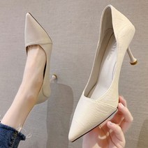 하이힐 캐주얼룩 여자예쁜 여성20대구두쇼핑몰 스타일 뾰족코 매치 데님 7cm 20대 8043na