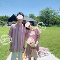 제주도 신혼 여행 여름 커플 시밀러룩 쉬폰 롱 원피스 여름 커플룩