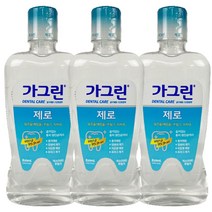 가그린 제로 가글 820ml 3개 구강청결제