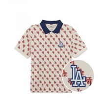 MLB 남성 클래식 모노그램 전판패턴 카라티 LA (Cream)