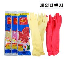 태화 고무장갑 특대 XL 1켤레 3색 식품용 주방 천연 생고무장갑, 핑크, 특대(XL) 이상