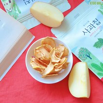 100% 천연 껍질째 건강한 장수 사과 칩 25g 아기 유아 간식 과자, 2팩