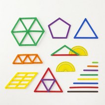 초등수학 수업교구 도형만들기 지오스틱 82P