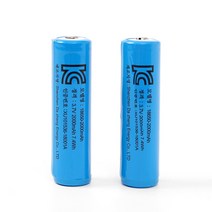 KC인증 18650 배터리 2000mAh 리튬이온 충전지 2p세트, 상세 참조