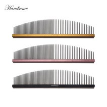 핸섬 페이스콤(반달콤) 16.5cm 애견미용전문가용, 블랙
