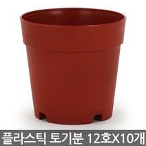 플라스틱 토기분 10호(10개) - 화분 플분 미니화분 플라스틱 토분 도기분 재배분 모종화분 싼화분 갈색화분 토기분, 04_청운_토기분12호 x 10개