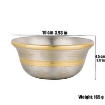 싱잉볼 명상 용품 긴장해소 순수한 구리 마시는 그릇 탄트라 길조 티베트 공물 100ml 성수 컵 청동 그릇 가정 39 s 선물 장식, 10cm