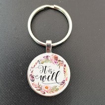 성경노트 성경필사 성경책주님을 축복 오 마이 소울 성경 구절 키 체인 패션 액세서리 펜던트 견적 쥬얼리, 12 Style-12