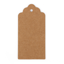 종이 크라프트 택 100장 무지 흰색 텍 행택 프라이스택 Kraft Tag 5x10cm, 구름-5x10cm-크라프트
