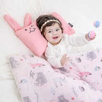 아리베베 유아 애착 미니 동물베개, 토끼 베니