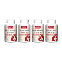 4개 포뮬러스 판토텐산 비타민 B5 500 mg 100 베지 캡슐 Jarrow, 100정