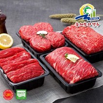 총체보리한우 [총체보리한우]1등급이상 정육4호 명품선물세트(국거리500g+불고기500g+장조림500g+육전500g), 단품없음