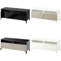 이케아 TV장식장 BESTA 베스토 TV장식장+서랍 화이트스테인 참나무무늬/한비켄스/투바르프 화이트스테인 참나무무늬 120x42x48 cm