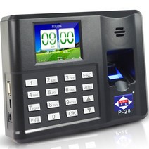 출퇴근 기록기 출근 시간 출석 체크 Aibo P-28 근태 기계 지문 로그인 무료 소프트, [1] 검은 색