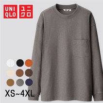 유니클로 MEN U크루넥T(긴팔) 429158 빅사이즈
