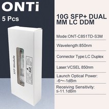 광섬유장치 통신장비 10Gb SFP 모듈 멀티 모드 300m MM 듀플렉스 트랜시버 LC 광 커넥터 SFP-10G-SR Cisco Mikrotik 스위치와 호환 가능, 03 5pcs