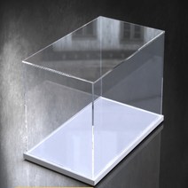 대형 아크릴 쇼케이스 전시 상자 투명케이스피규어 장식장 강아지산소방, 검은색바닥, 100x30x30