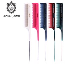 Leader comb 리더콤 140 커트빗 철 꼬리빗 전문가용, 와인