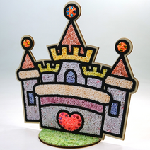 퍼니스쿨 폼클레이 꾸미기세트 5종 꽃바구니 배 나무 궁전 나비, 1세트