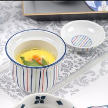 4분할퓨전자왕무시 푸딩달걀 계란찜그릇 자완무시 찻잔 푸딩계란