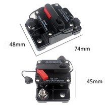 자동절체기 회로 자동 차단기 이중전원 50-300a 12V 24V AMP 회로 차단기 듀얼 배터리 IP67 방수 퓨즈 수동, 01 50A