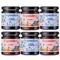 [6개골라담기] 슈퍼잼 딸기잼 스트로베리 블루베리 2종 택6, 블루베리1병+스트로베리5병