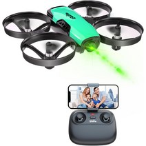 드론 촬영 미니 입문용 Loolinn Drones for Kids with Camera 원격 제어 Quadcopter UAV 90° 조정 가능한 카메라 경비원 FPV 실시간 전송
