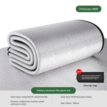 텐트 매트 부드러운 방수 강화 두꺼운 매트 야외 바닥 매트 방습 피크닉 매트 야외 캠핑, 4MM(150x200cm)