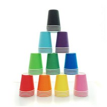 칼라 종이컵(혼합_50개입)