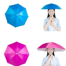 모자우산 햇빛 차단 용 자외선차단 야외용 모자 낚시 농장 밭일 하우스 과수원 주말농장 용품, 우산모자 69 블루