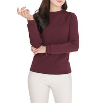 [스타일랑] (1+1) 여성 썸바디 겨울 안감 피치 기모 핫 히팅 라운드 티셔츠