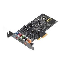 크리에이티브 사운드 블라스터 Audigy FX PCIe 5.1 카드 고성능 헤드폰 앰프 포함, 120 dB with SmartComms Kit