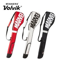 볼빅 마블 빅로고 남녀공용 클럽케이스 하프백 골프연습장 가방, 블랙