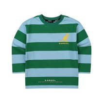 캉골키즈 [캉골키즈]롱슬리브와이드스트라이프티셔츠OC0007블루