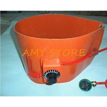 드럼히터 드럼밴드 히터 110v 220v 800w 1000w 1500w 2000w 실리콘 고무 전기 벨트 밴드 오일 가열 바이오 디젤 배럴 20l 100l 200l, 250x1740 디지털