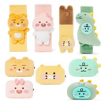 카카오프렌즈 안전벨트 커버 헬로인형 폭신한커버 차량용커버, 폭신한 차량용 목쿠션 어피치
