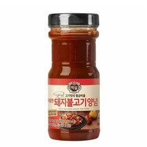 CJ더마켓 만능 소스 황금 소스 양념 장레시피 백설 매콤한 돼지불고기양념 양념 간장 소불고기 돼지고기 전골 840G, 22개