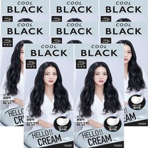 미쟝센 [헬로크림X블랙핑크] 헬로크림 1CB 쿨블랙 (겨울쿨톤) 젤크림제형 헤어컬러, 8개, 쿨톤블랙