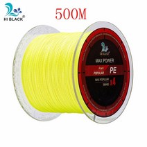 볼링 아대 볼링용품 손목신제품 2019 M 300M 500M 4 가닥 8-80LB 꼰 낚싯줄 PE 다목적 브레이드 라인 와이, 10 Yellow 500M_04 16LB 0.14MM