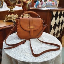 통가죽 크로스백 호시둥근 수제가죽 빈티지 천연소가죽 수제 핸드메이드 30 40대 여성 가방