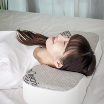 일자목 거북목 뒷목에 착 붙는 경추베개, 그레이+그레이, 2개 세트