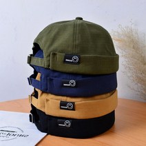 패션모 아메카지룩 숏비니 캐주얼 댄디 스마일 와치캡