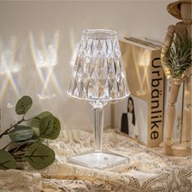 캥거 충전식 무선 LED 크리스탈 무드등, 혼합색상