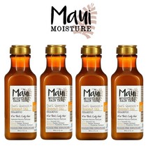 (4팩 기획) 마우이샴푸 헤어 케어 컬 퀀치 코코넛오일 곱슬머리 비건 샴푸 385ml