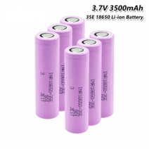 35E 삼성전자셀 충전 배터리 3500mAh 25A INR18650 1세트(10PCS), 1개, 10개
