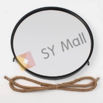 SY몰 스트랩 벽거울 50CM 블랙 콘솔거울 미용실거울 화장대거울